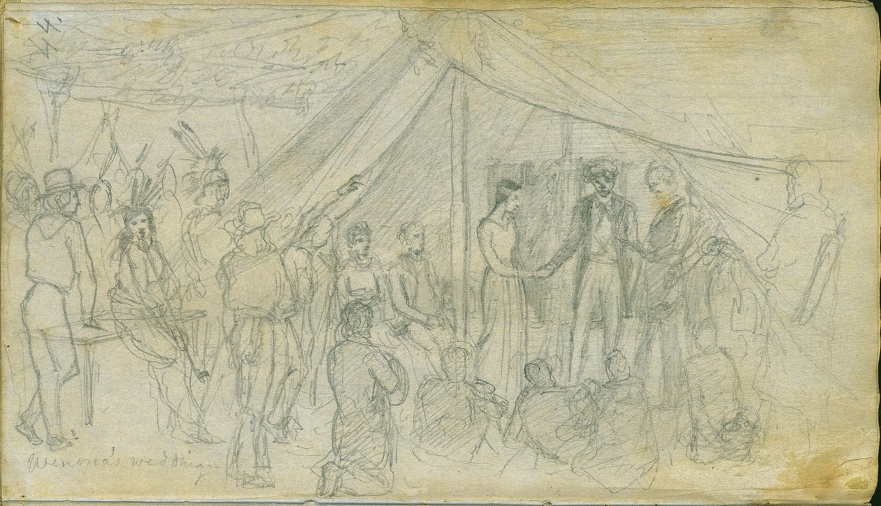 O casamento de Winona, 1851 de Frank Blackwell Mayer