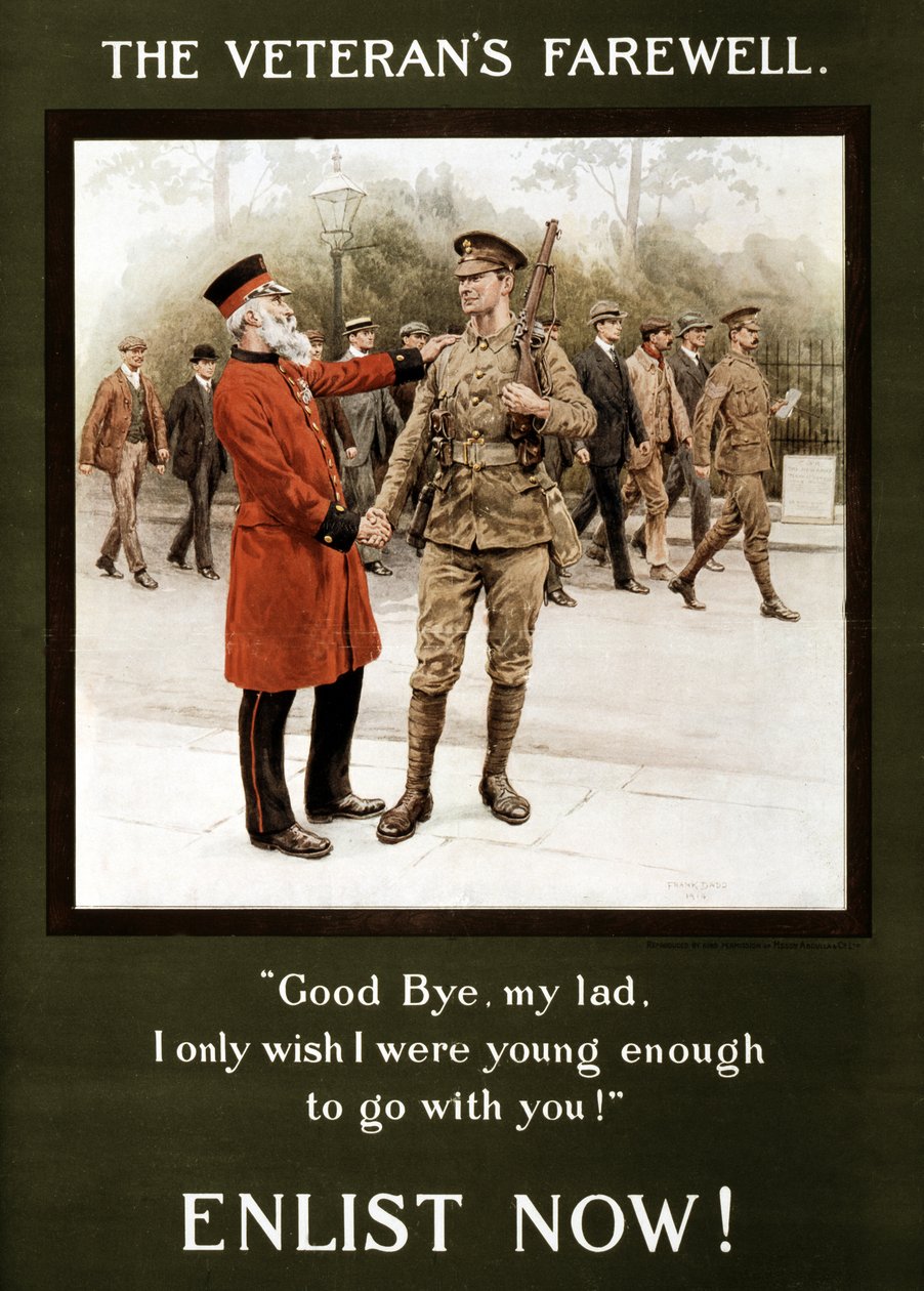 A despedida do veterano, 1914 de Frank Dadd