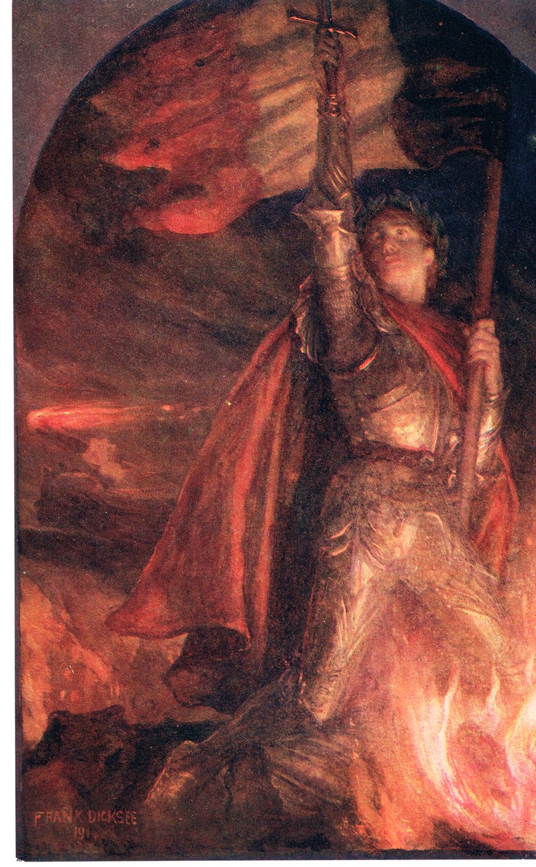Resurgem, ilustração de &39;King Albert&39;s Book&39;, publicada em 1918 de Frank Dicksee