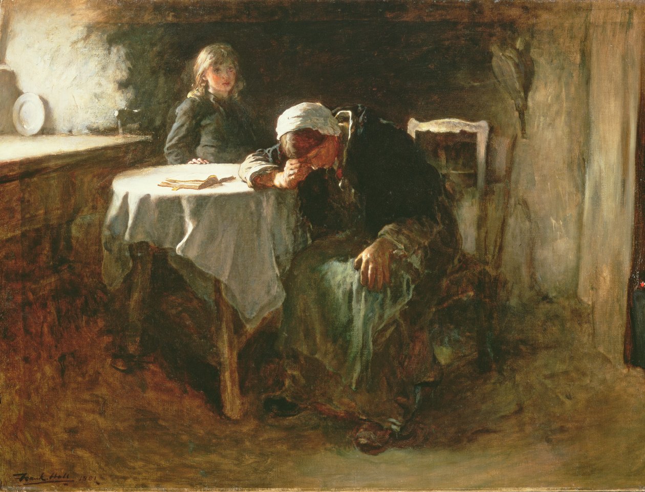 Desespero, 1881 de Frank Holl