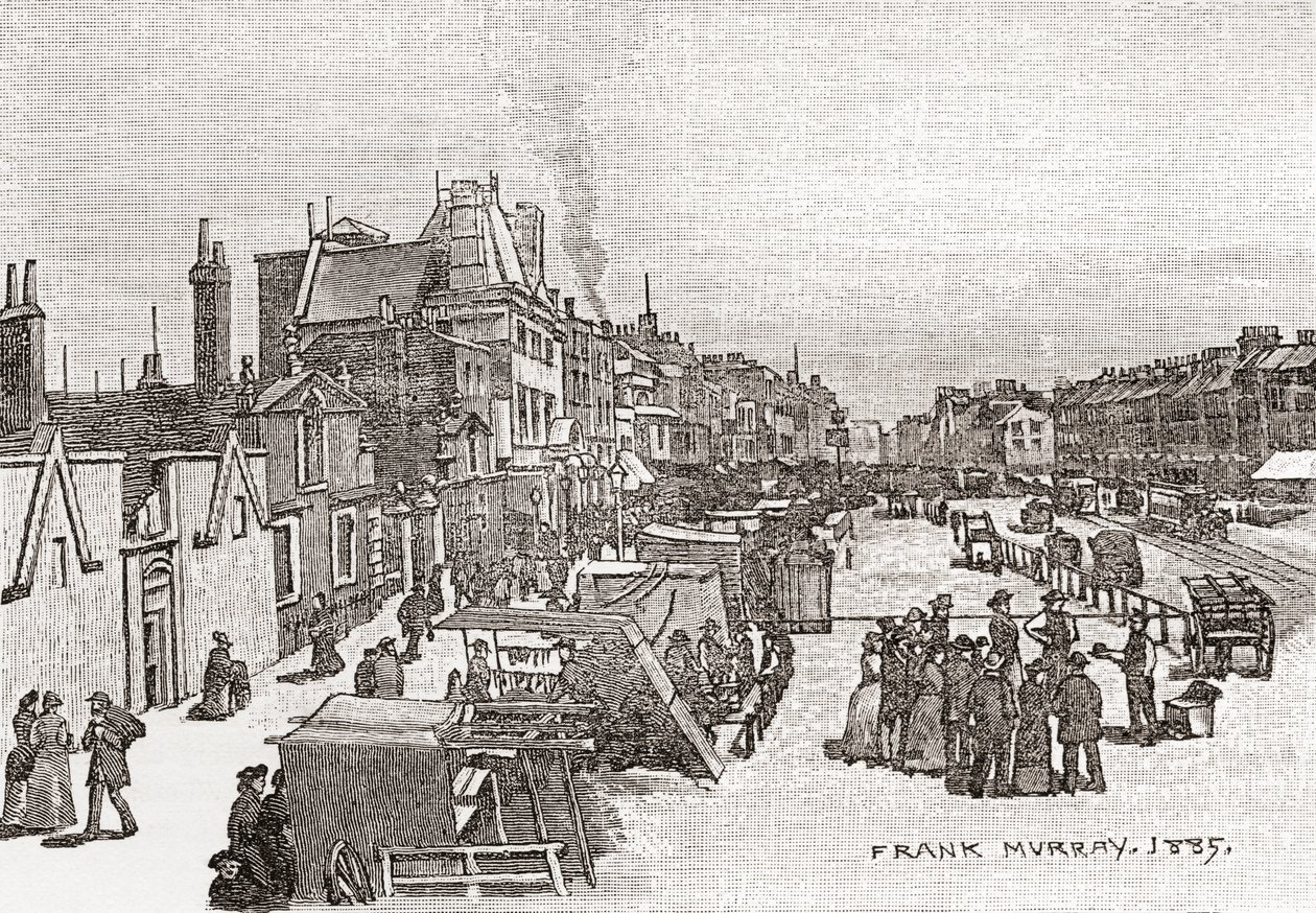 Whitechapel Road, Londres, Inglaterra, 1885 de Frank Murray