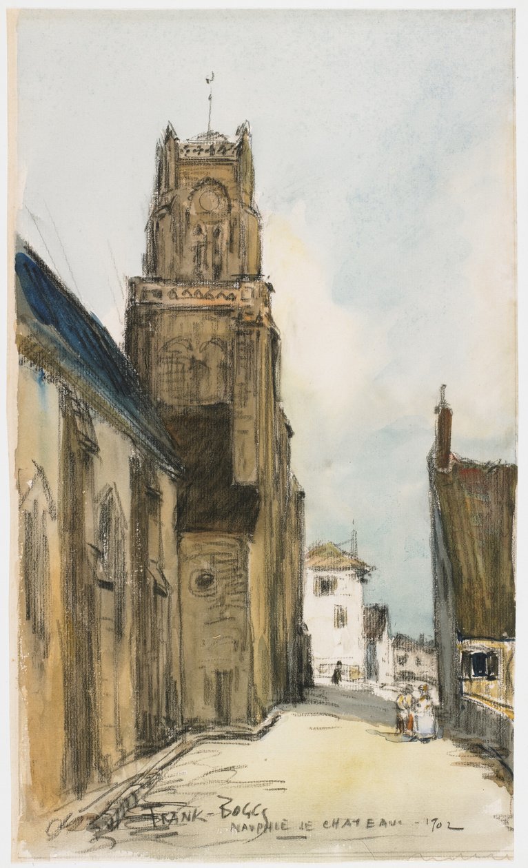 Nauphie de Chatêau, 1902 (wc e grafite sobre papel) de Frank Myers Boggs