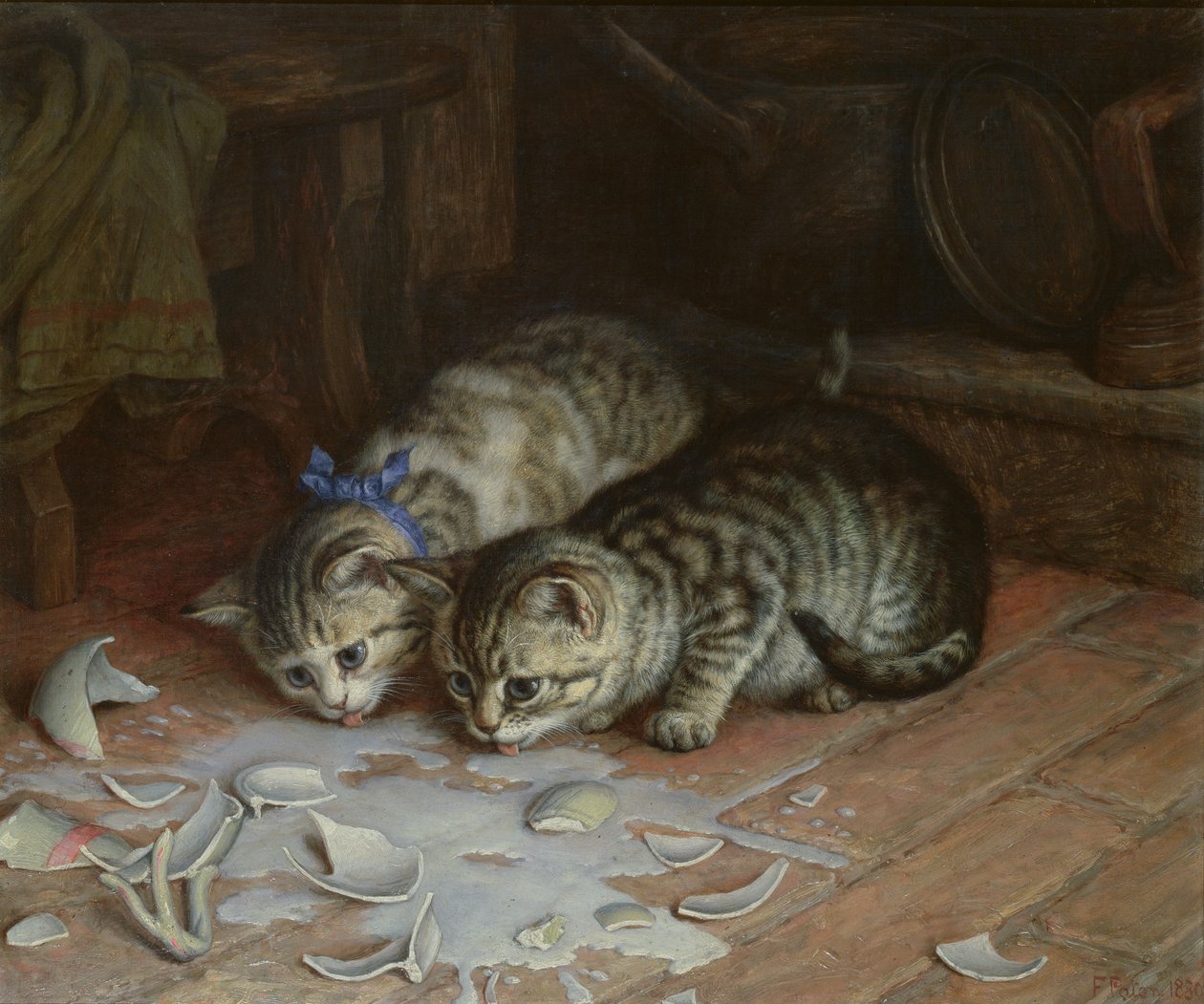 Não adianta chorar por leite derramado, 1880 de Frank Paton
