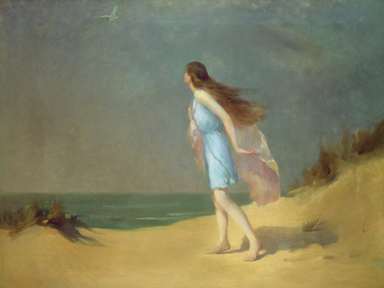 Menina na praia de Frank Richards