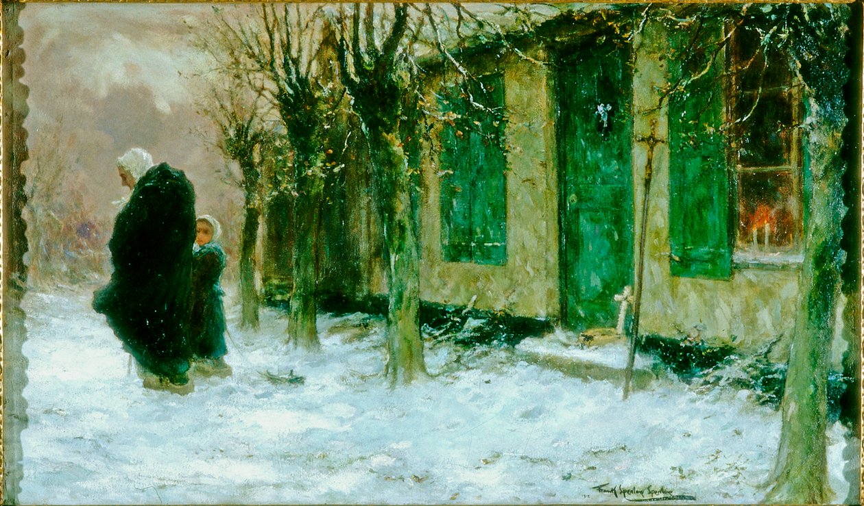As persianas verdes, Viaticum, Bélgica, 1918 de Frank Spenlove Spenlove