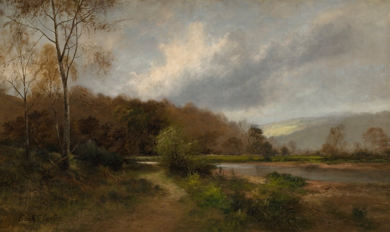 O Derwent perto de Lintz Green de Frank Thomas Carter