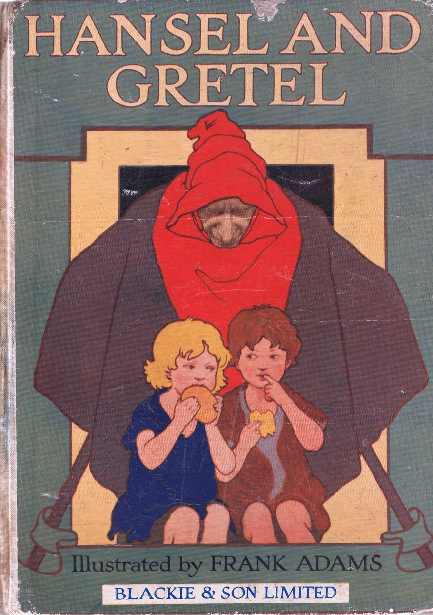 Capa de Hansel e Gretel publicada pela Blackie & Son Limited, c.1940 de Frank Adams