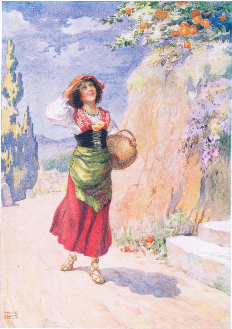 Pippa Passes, de Pippa Passes, de Robert Browning (1812-1889), ilustrado em Histórias infantis de The Poets, de MBBelgrave e H.Hart. de Frank Adams