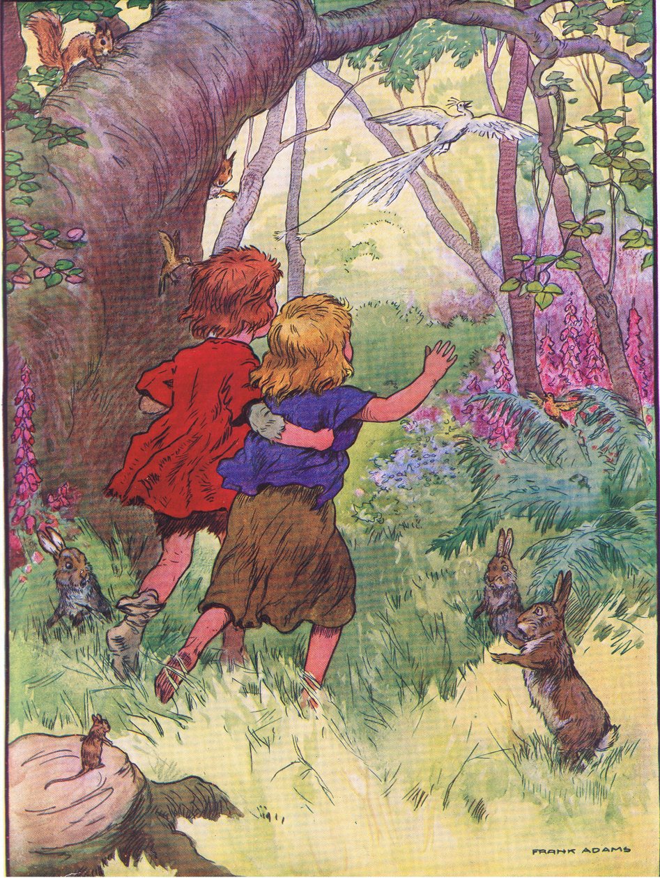 As crianças foram perdidas, de Hansel e Gretel publicadas por Blackie & Son Limited, c.1940 de Frank Adams