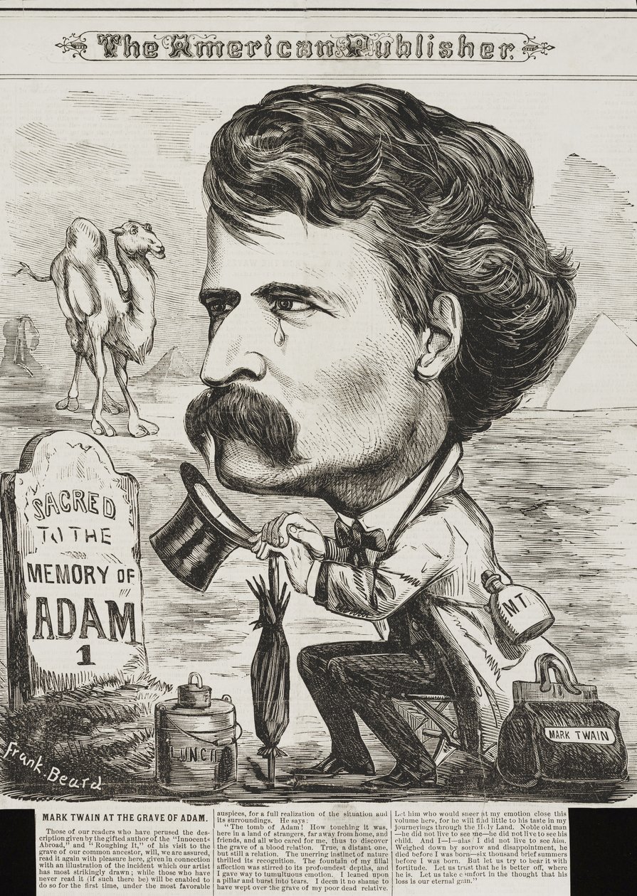 The American Publisher , pub. 1872 (litografia) de Frank Beard