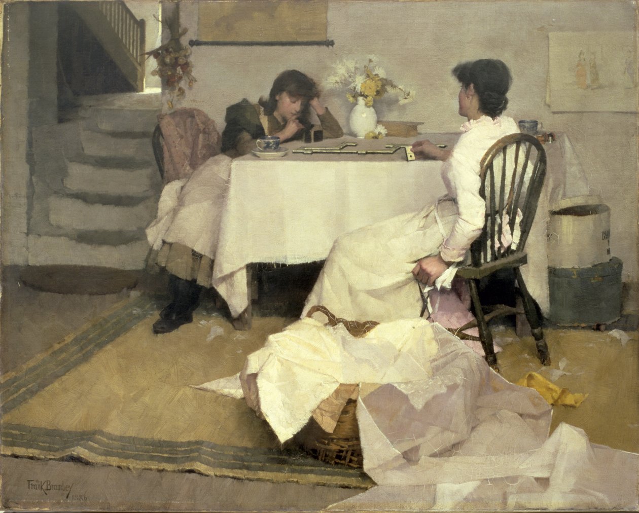 Domino !, 1886 de Frank Bramley