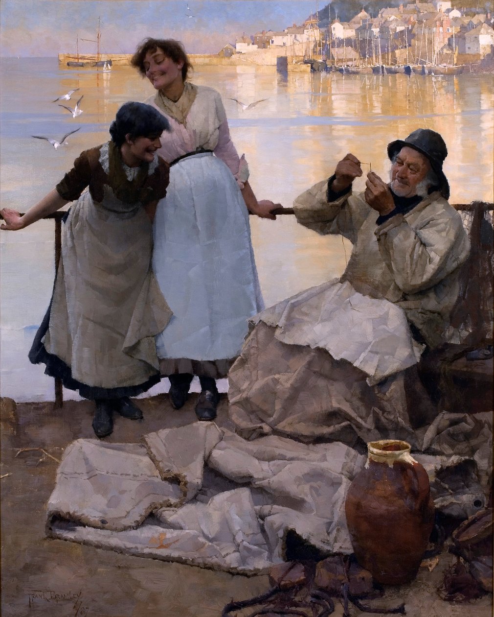 Olhos e sem olhos, 1887 de Frank Bramley