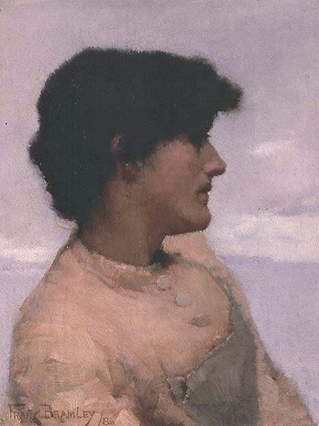 Estudo da Figura, Newlyn de Frank Bramley