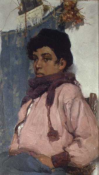 O Rapaz Pescador Italiano de Frank Bramley
