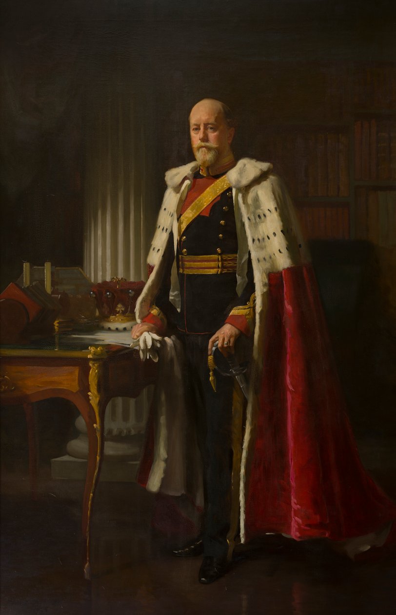 Retrato de George Cecil Orlando, 4º Conde de Bradford (1845-1915), c.1865-1915 (óleo sobre tela) de Frank Brooks