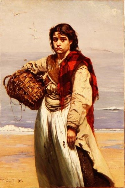 A Fishergirl Irlandesa de Frank Buchser
