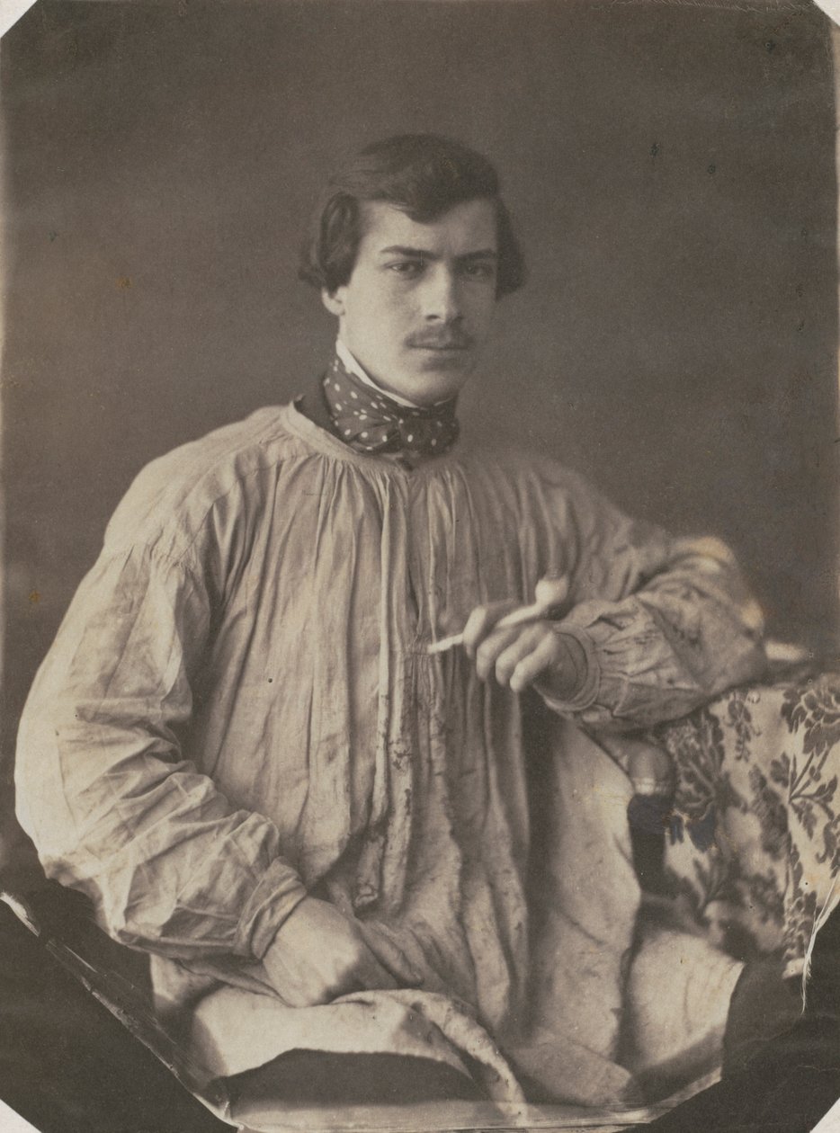 Artista ou Assistente com Cachimbo, 1853-1857. de Frank Chauvassaignes