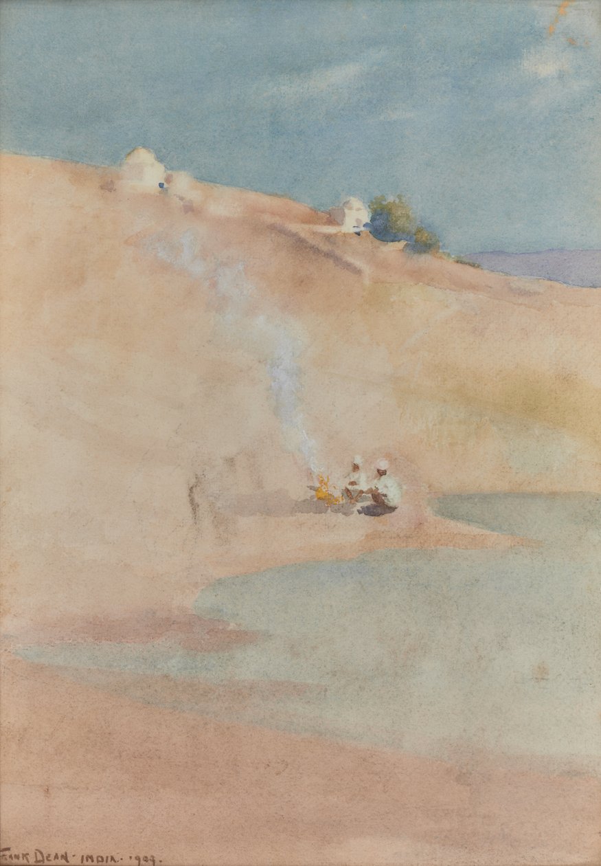 A borda do deserto de Bekanneer, Índia de Frank Dean