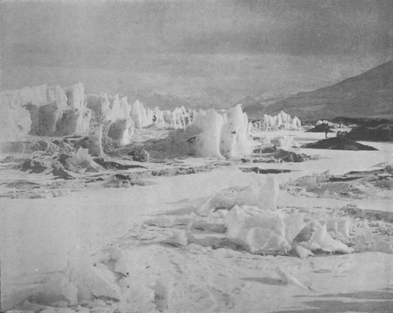 Alph Avenue, onde emergimos do gelo Pinnacle, c1911, 1913 de Frank Debenham