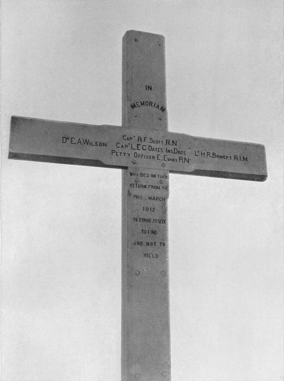 Memorial Cross Erigido em Observation Hill para o Partido do Sul, 1913 de Frank Debenham