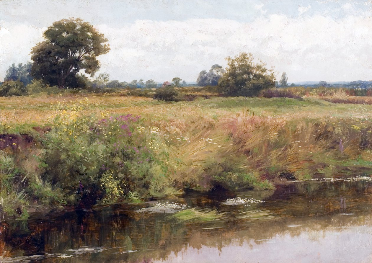 Uma paisagem do Surrey (pintura) de Frank Dicksee