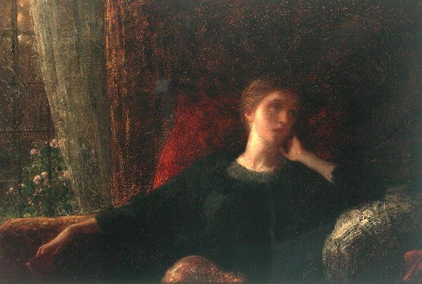 Memórias (óleo sobre tela) de Frank Dicksee