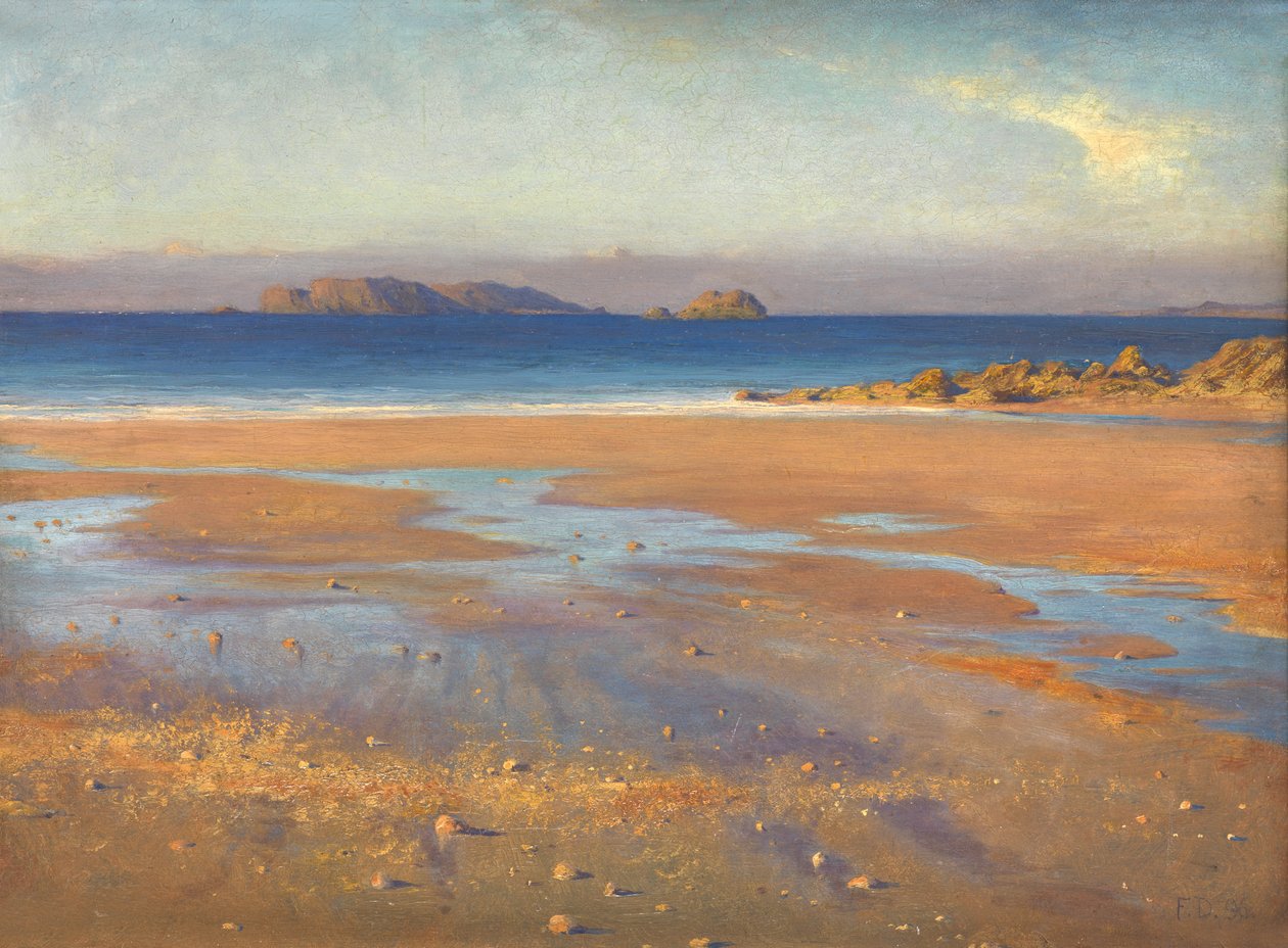 Na costa da Bretanha de Frank Dicksee