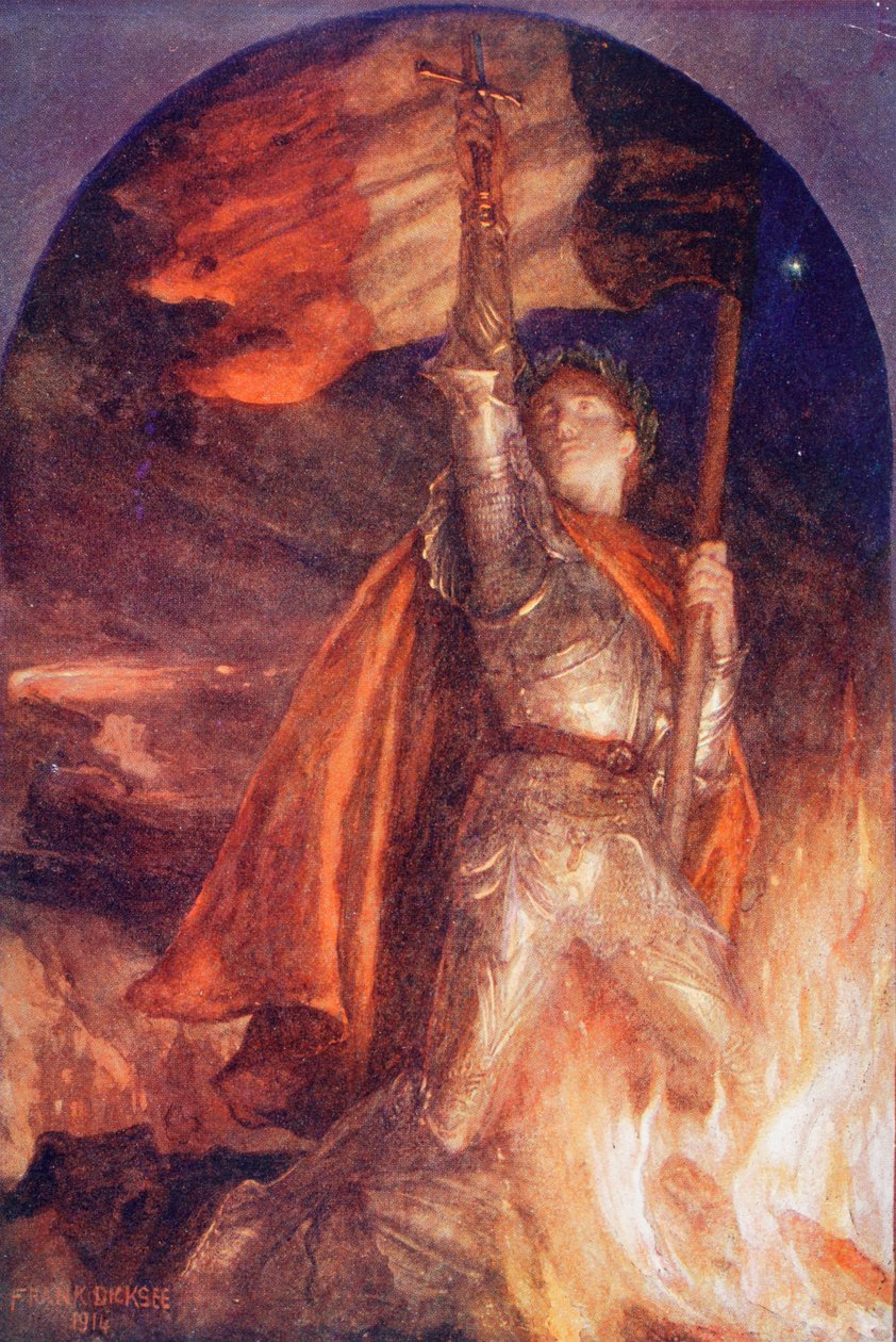 Resurgam ou I Shall Rise Again, segundo uma pintura de Frank Dicksee, do King Albert