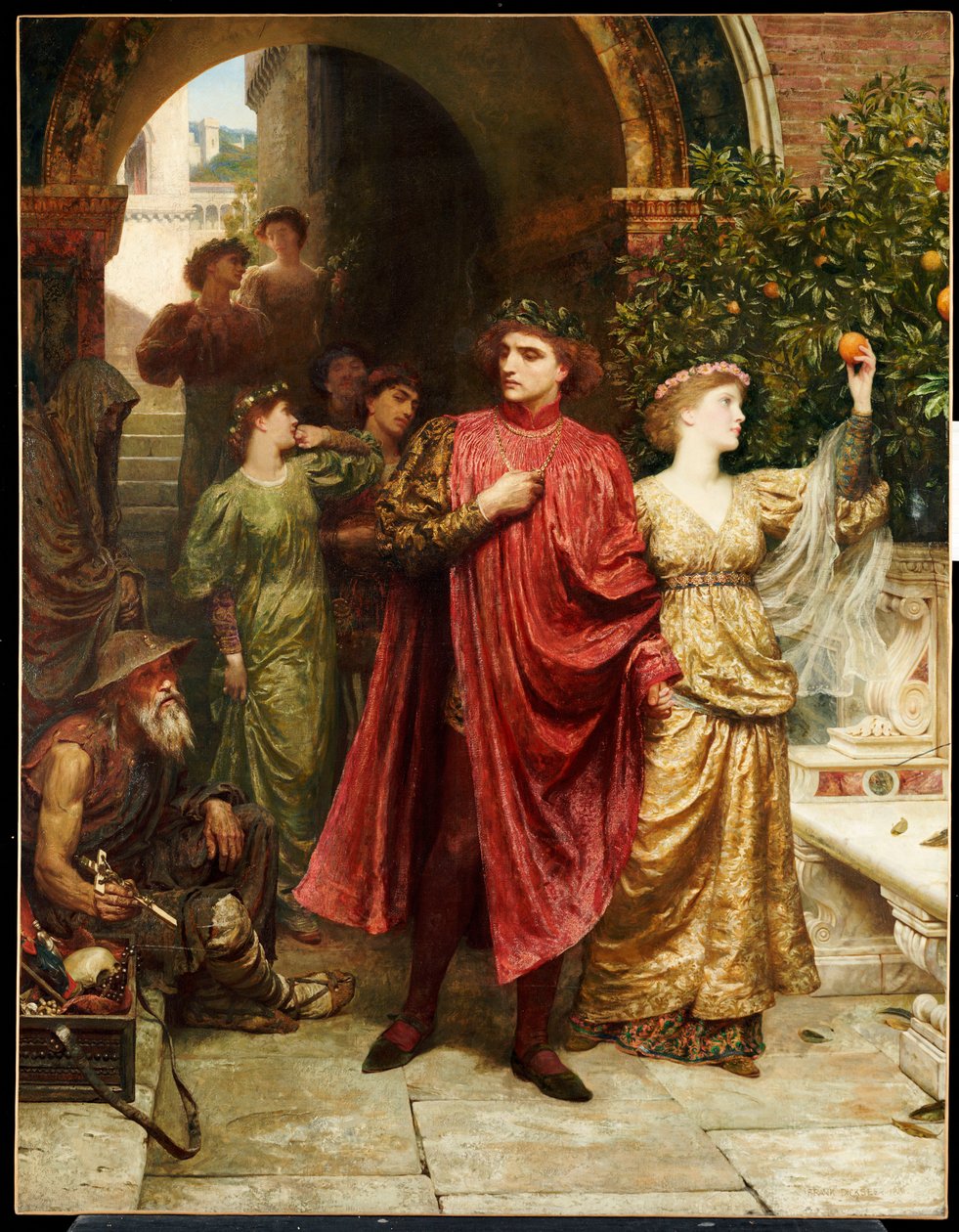 O símbolo - "Não é nada para você, todos os que passam", 1881 de Frank Dicksee