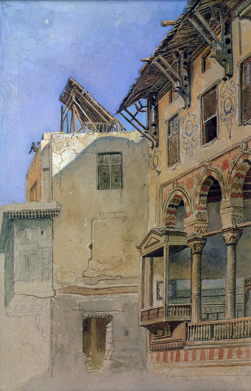 Casa de Memlook Radnau Bey, Cairo, 1870 de Frank Dillon