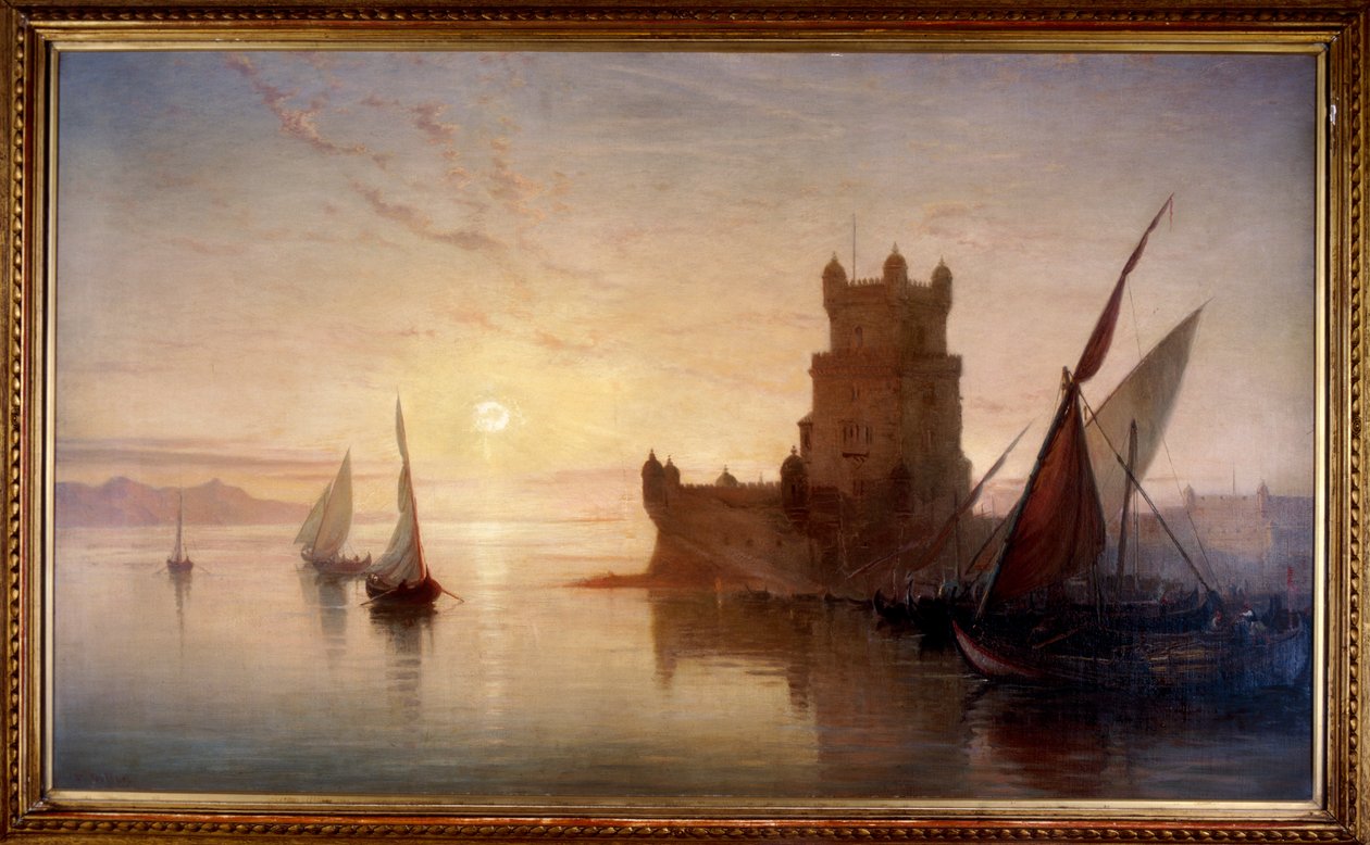 Lisboa - Castelo de Balem, 1850. de Frank Dillon