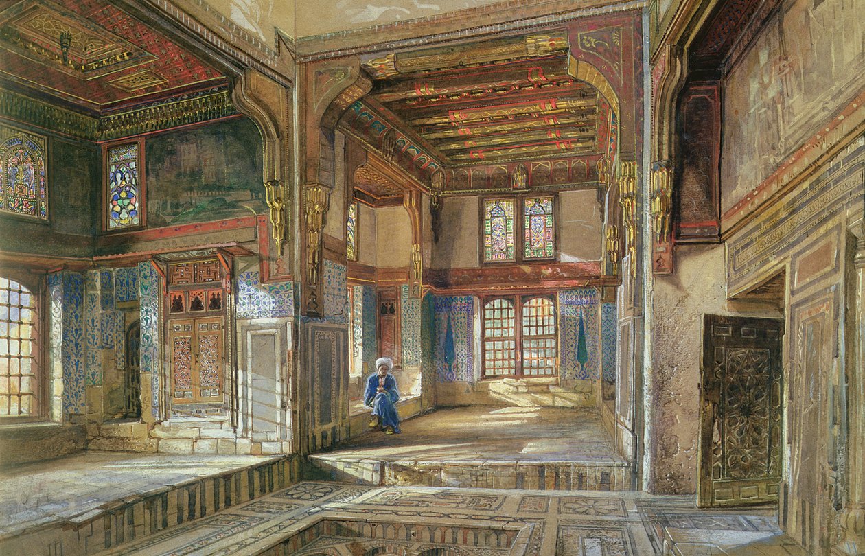 A Casa de Moufti Sheikh el Mahadi, Cairo, 1873 de Frank Dillon
