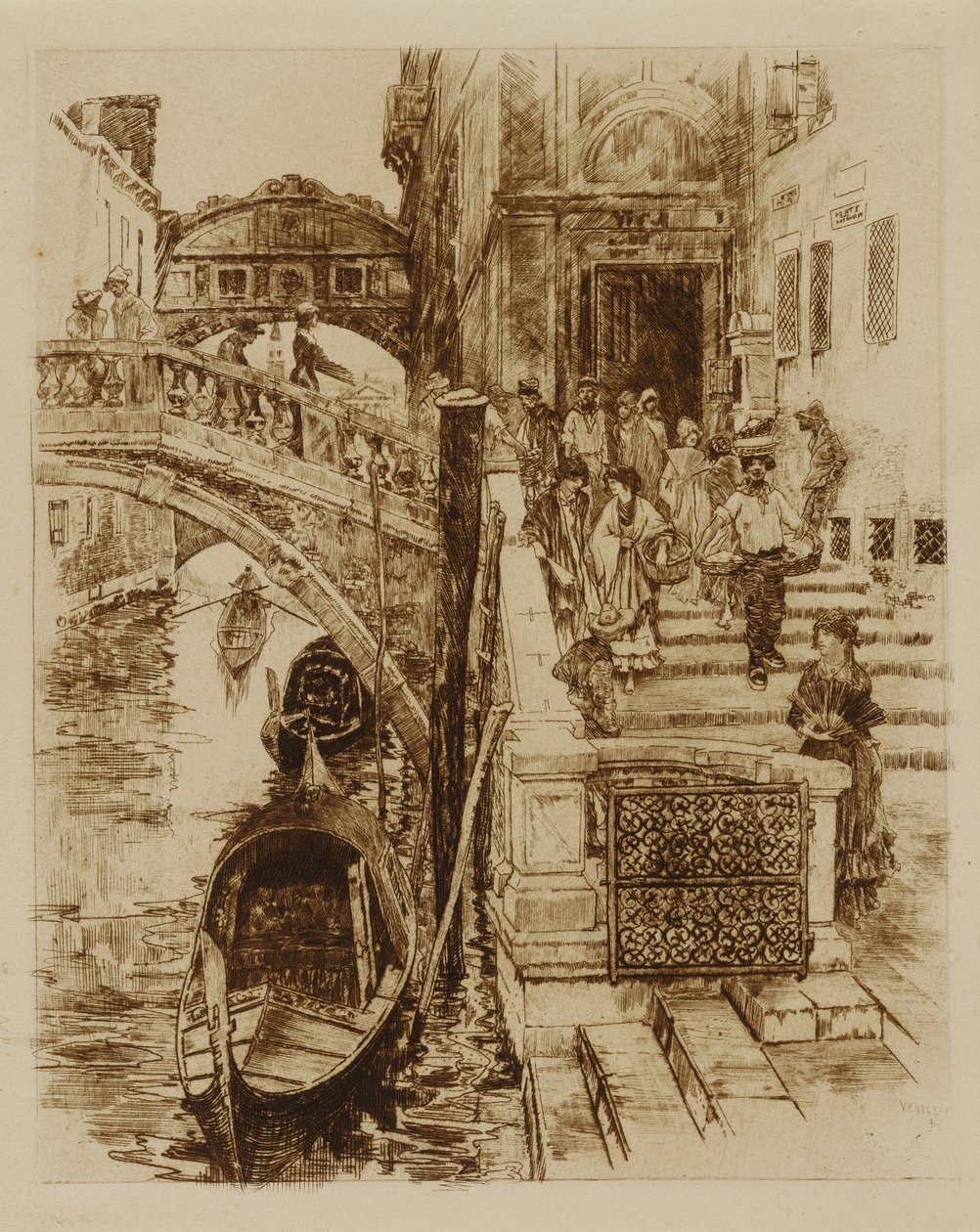Ponte dos Suspiros, Veneza de Frank Duveneck