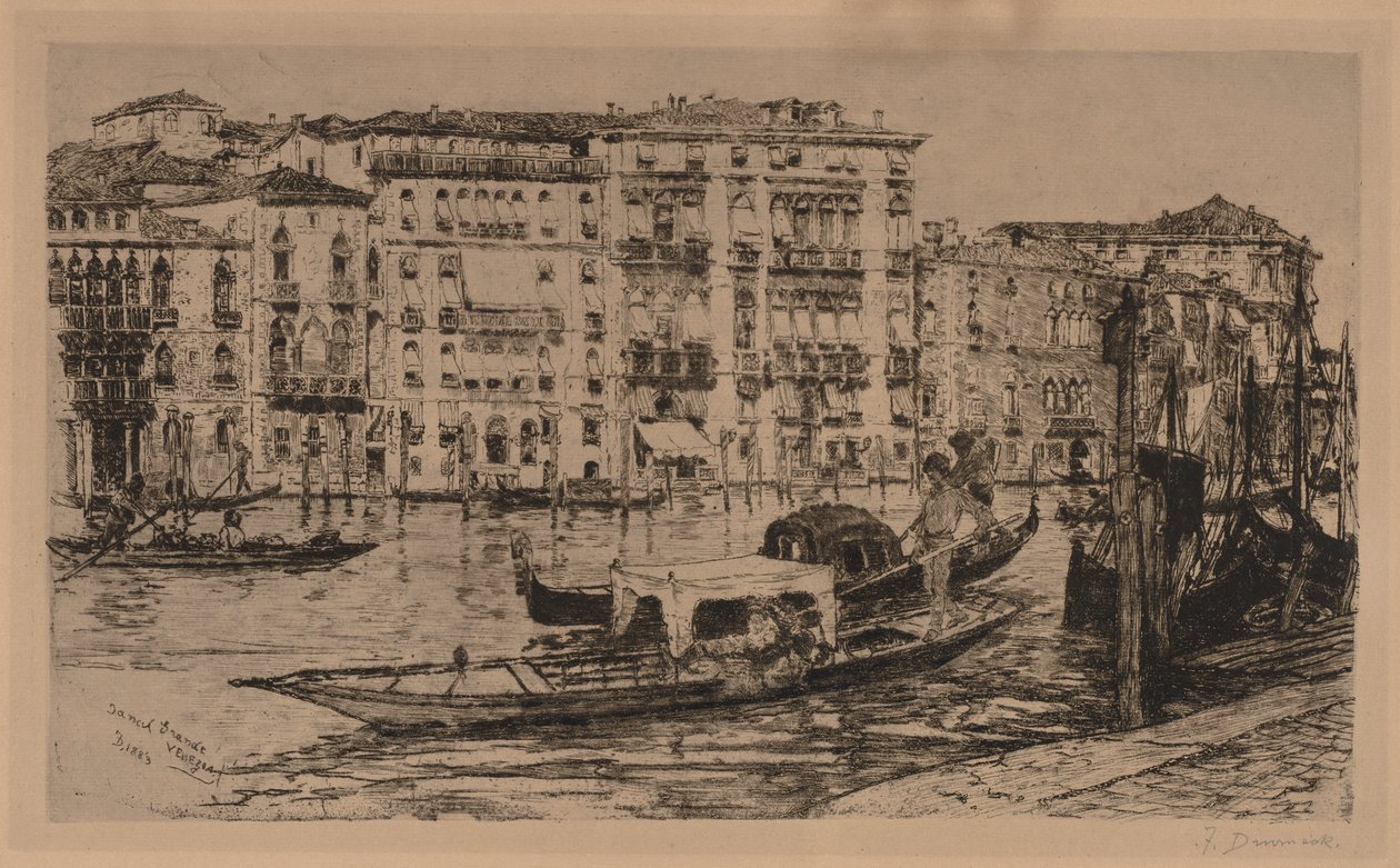 Grande Canal, Veneza de Frank Duveneck