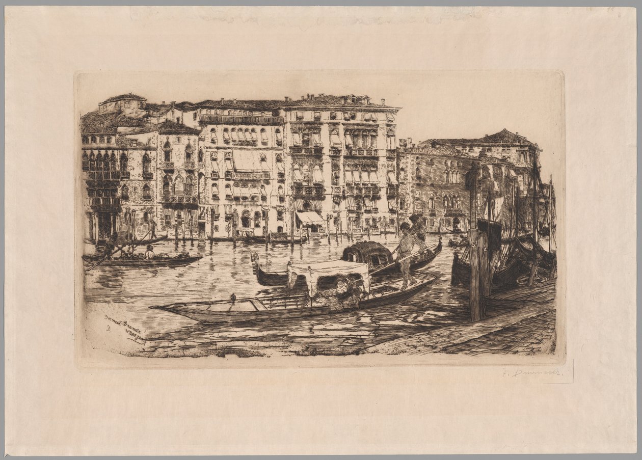 Grande Canal, Veneza de Frank Duveneck