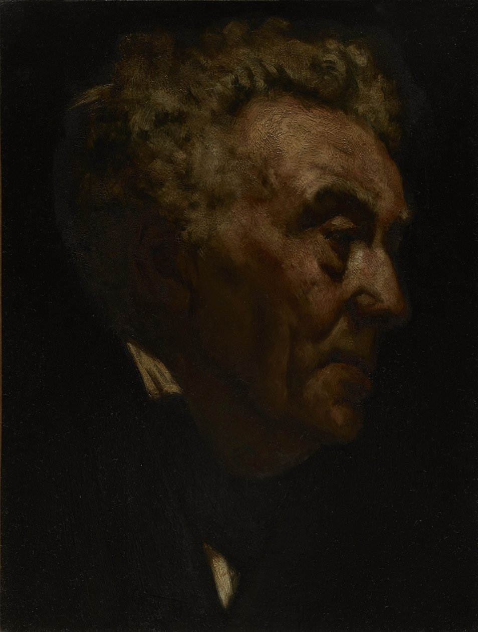 Retrato de um homem velho de Frank Duveneck