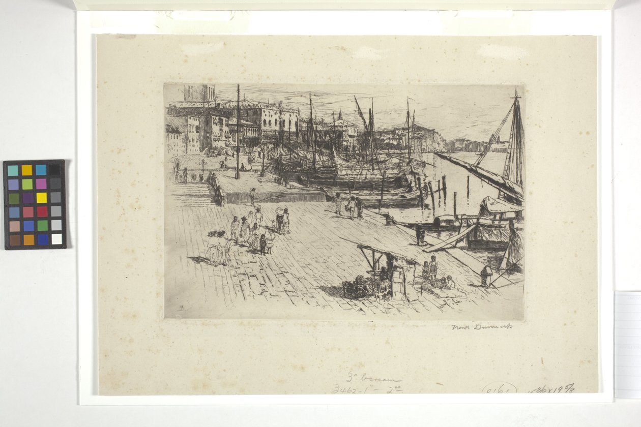Riva Degli Schiavoni (Placa 1) (tinta) de Frank Duveneck