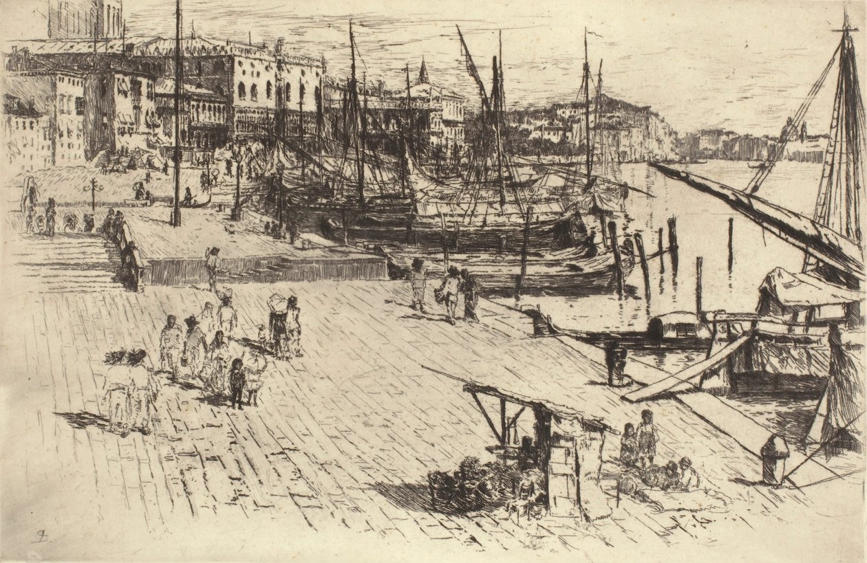 Riva degli Schiavoni (prancha 1) de Frank Duveneck