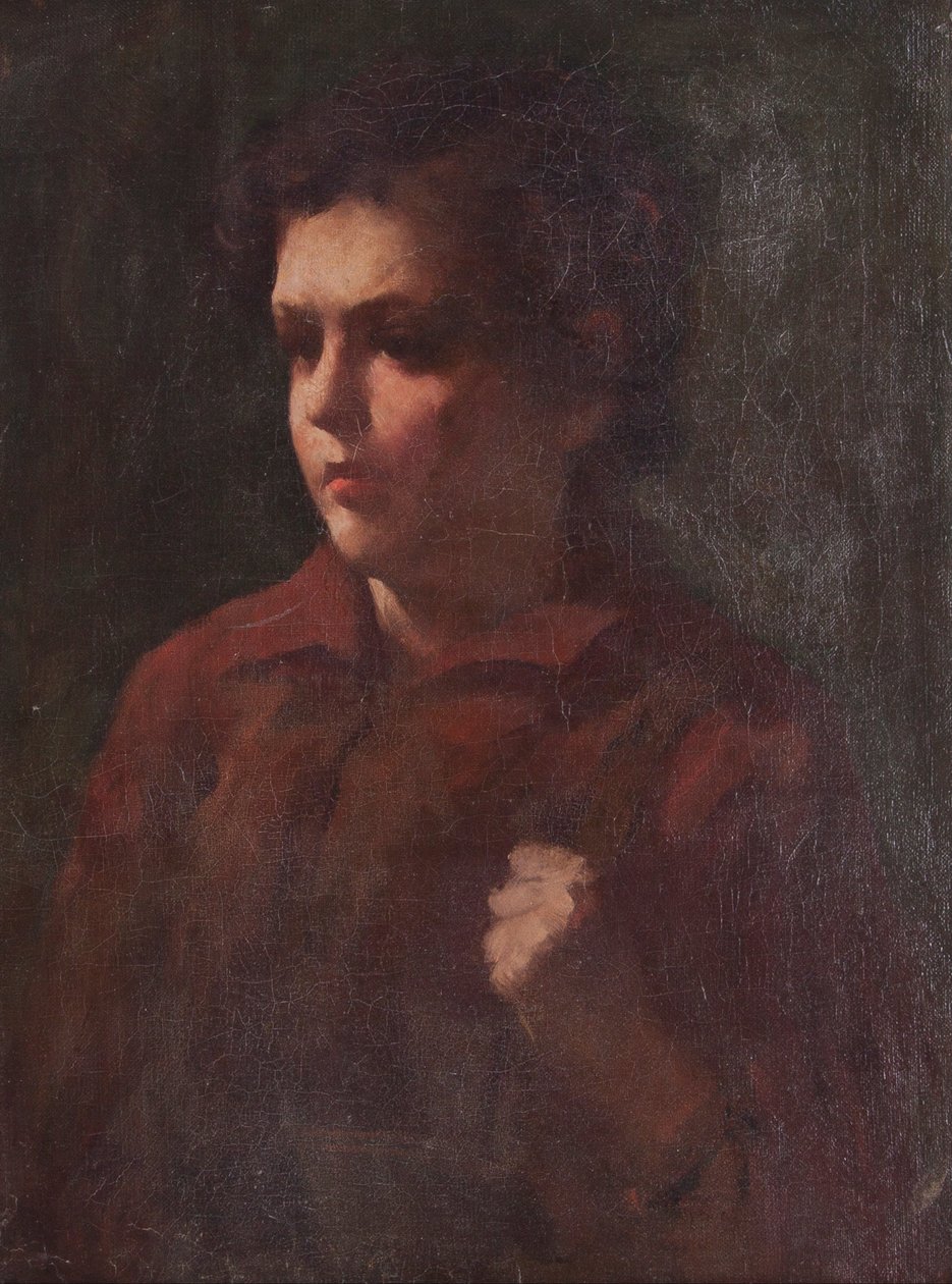 Estudo de um menino de escola de Frank Duveneck