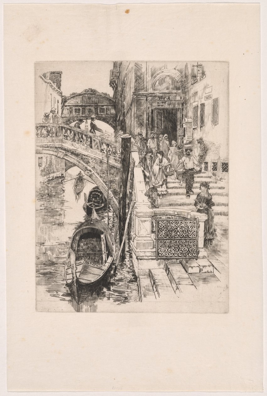 A Ponte dos Suspiros (Segunda Placa) de Frank Duveneck