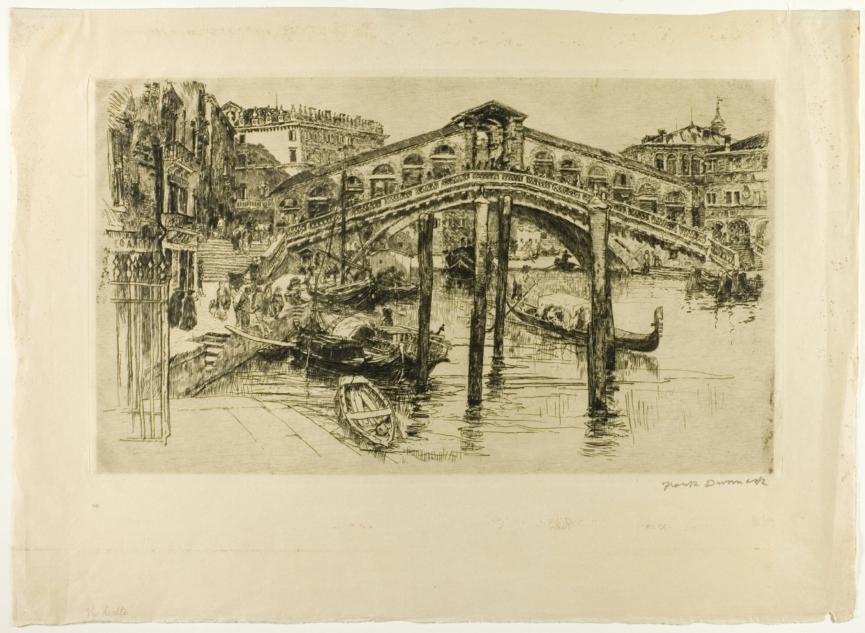 O Rialto, Veneza de Frank Duveneck