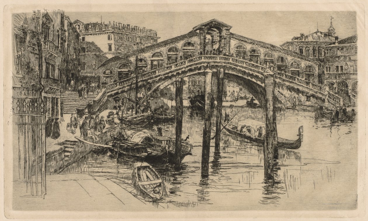 O Rialto, Veneza de Frank Duveneck