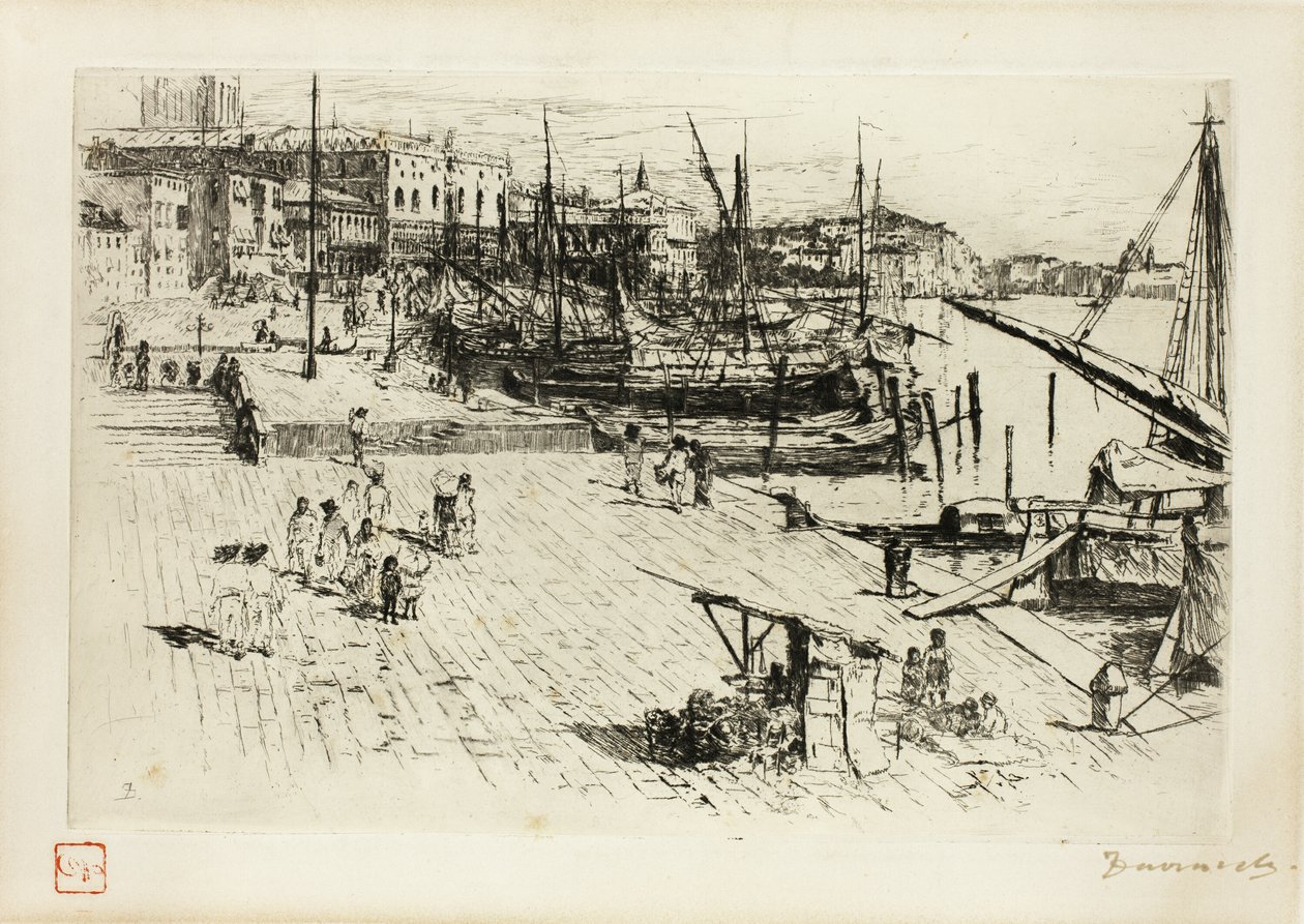 A Riva, olhando para o Palácio Grão-Ducal de Frank Duveneck