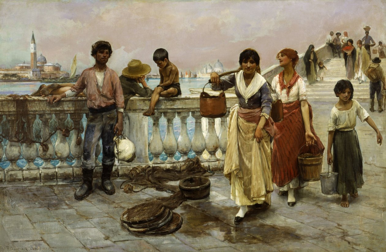 Os Carregadores de Água, Veneza de Frank Duveneck