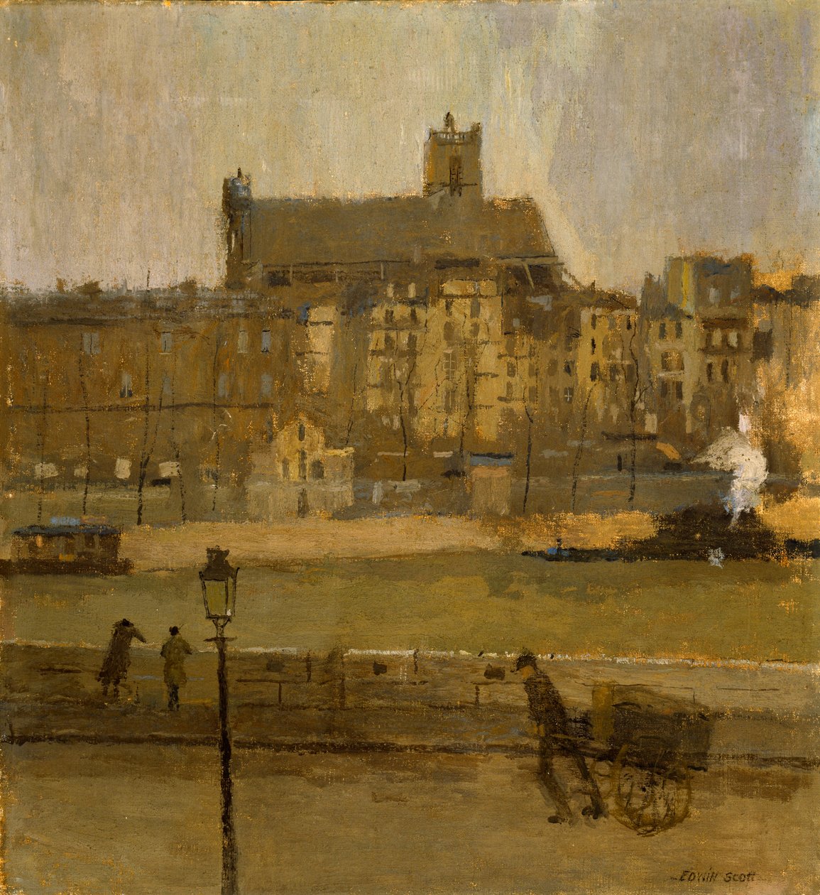 Quai de la Seine, Igreja de São Gervais, s.d. de Frank Edwin Scott