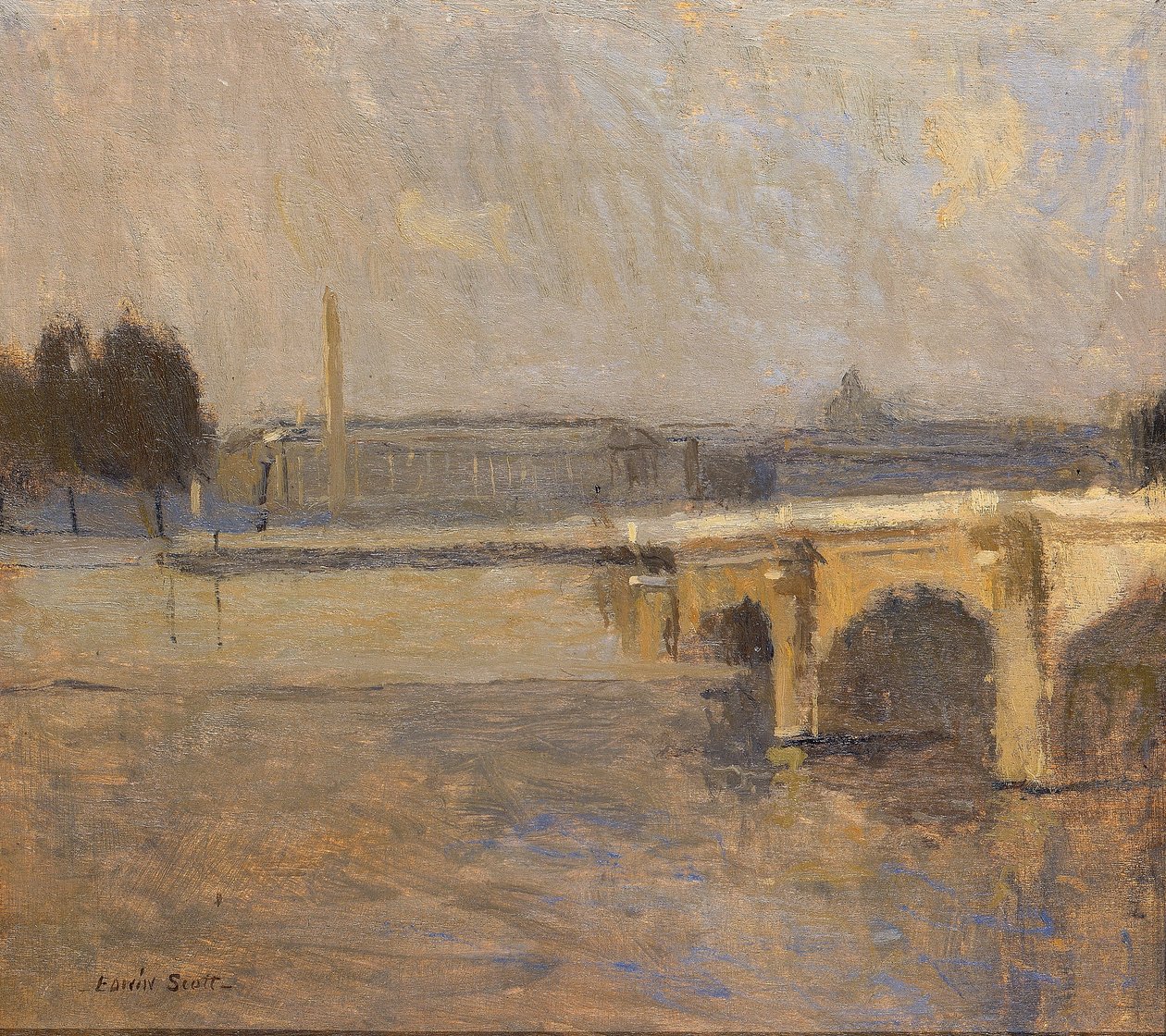 Sena em Paris, Pont de la Concorde de Frank Edwin Scott