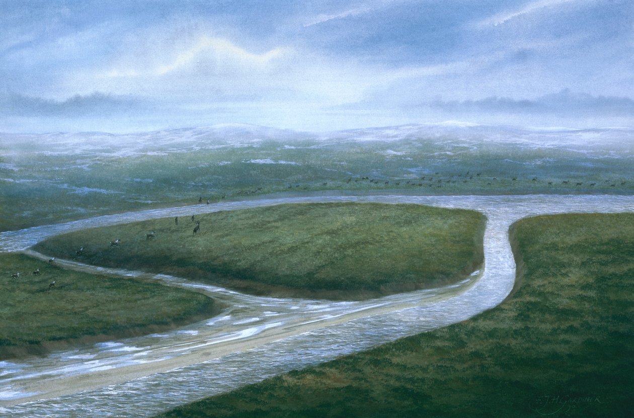Vale do rio Colne, sul da Inglaterra, 8000 aC de Frank Gardiner