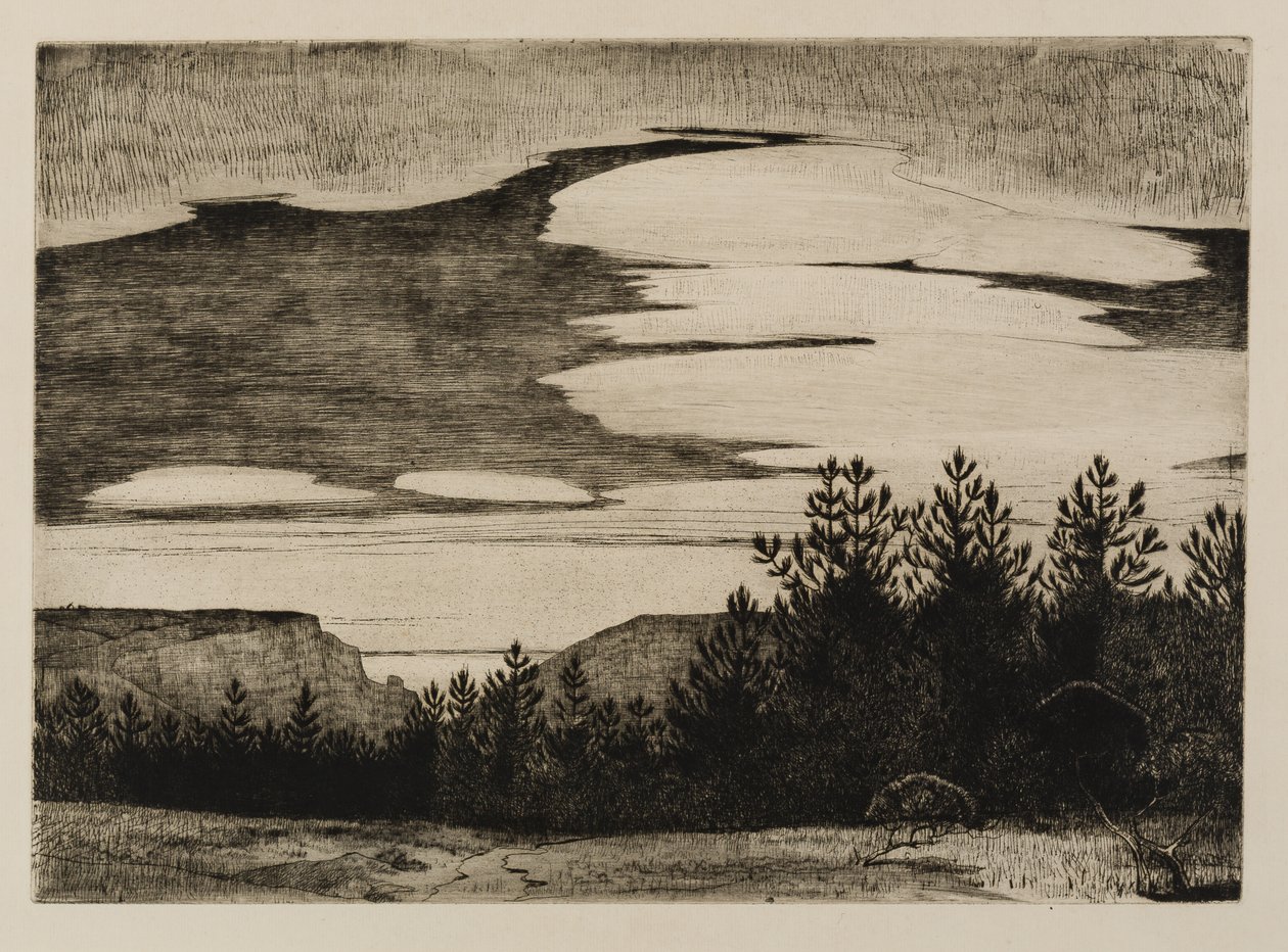Uma Vista para a Enseada [Lamorna] de Frank Gascoigne Heath