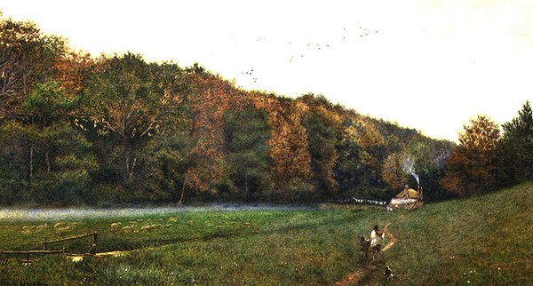 Crepúsculo Cinzento perto de Arundel, Sussex de Frank Goodwin