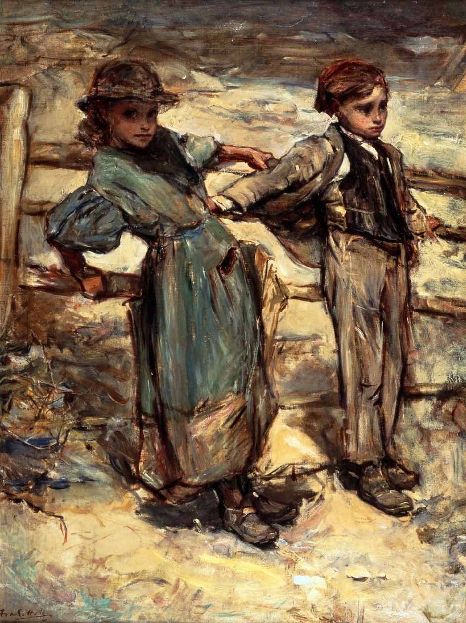 Crianças do Mar (óleo sobre tela) de Frank Holl